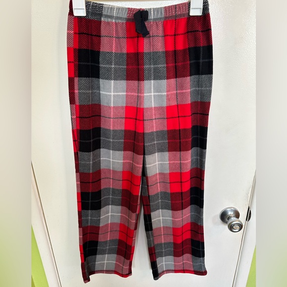 Plaid Fleece Pajama Pants - Picture 1 of 3